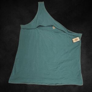 Torrid Top Womens 6X Blue Athletic Sporty Comfort Foxy Shoulder Cut Out Tank